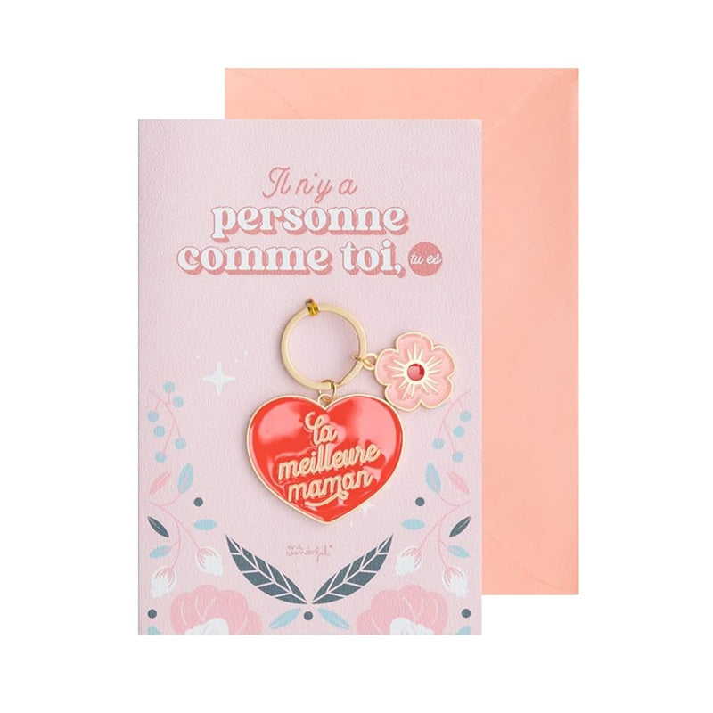 Carte avec porte-clés - La Meilleure Maman