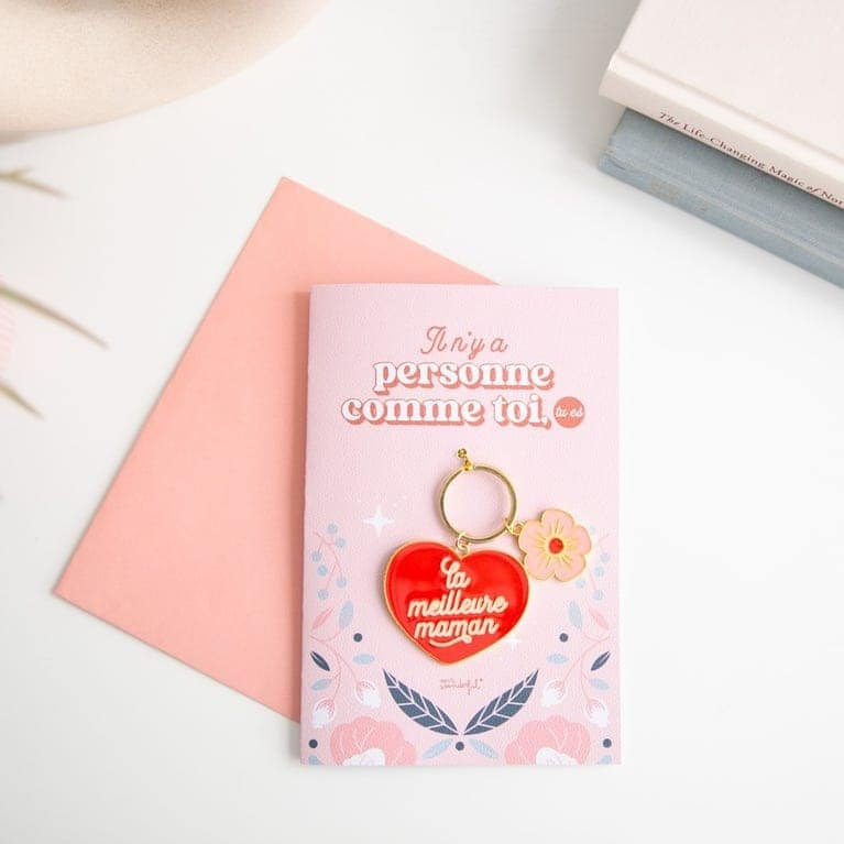 Carte avec porte-clés - La Meilleure Maman