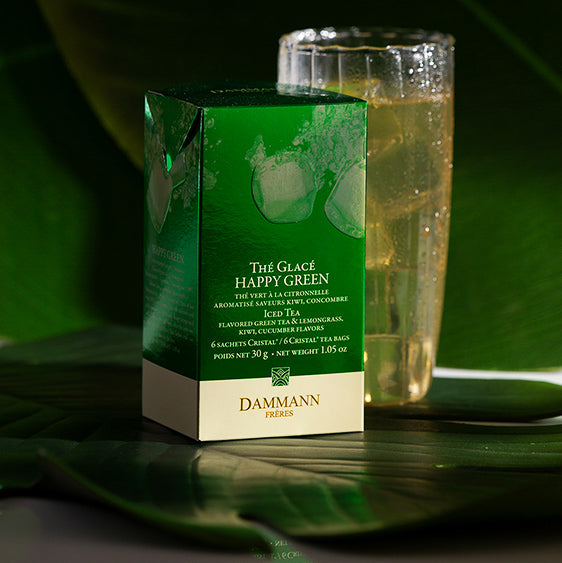 Dammann Frères - Thé vert Happy Green - 6 sachets (pour thé glacé) (DDM 02/2026)