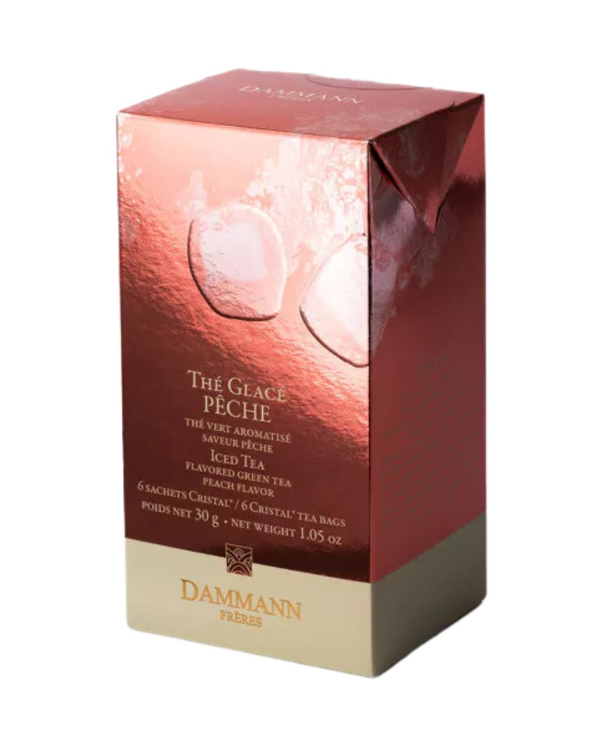 Dammann Frères - Thé vert Pêche - 6 sachets (pour thé glacé) (DDM 02/2026)