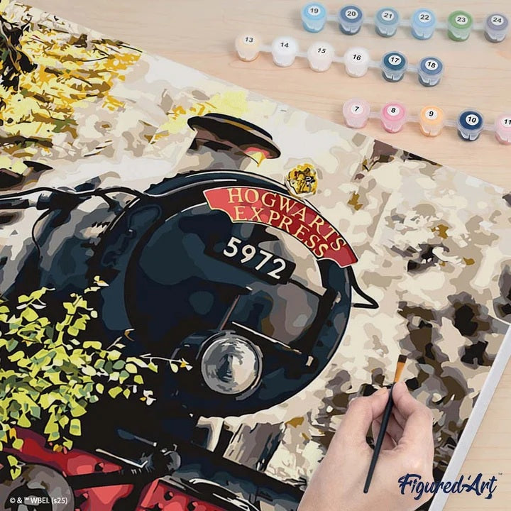 Harry Potter Peinture par numéros Poudlard Express