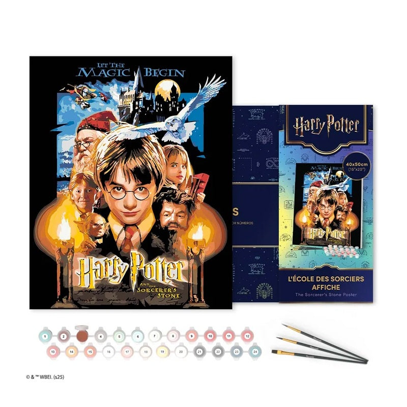 Harry Potter peinture par numéros Affiche Ecole des Sorciers 1