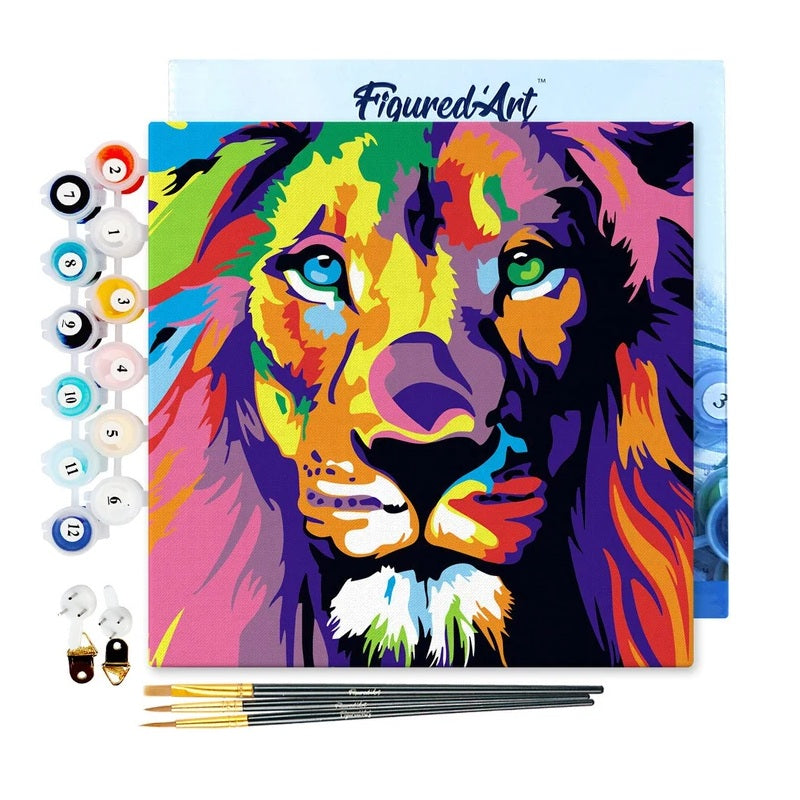 Peinture par numéros Lion Pop