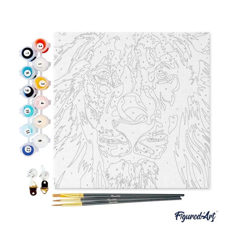 Peinture par numéros Lion Pop