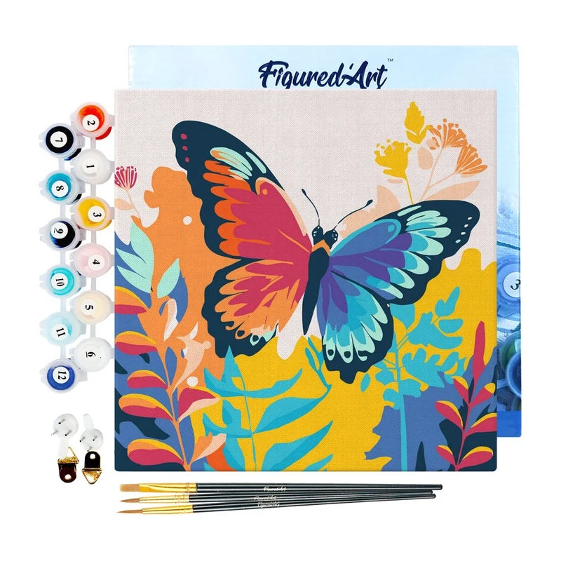 Peinture par numéros Papillon Tropical