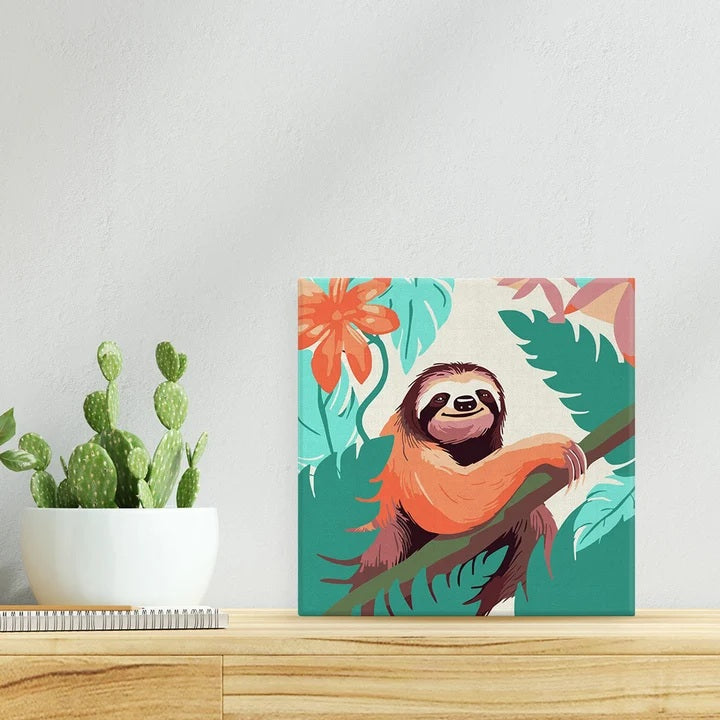 Peinture par numéros Paresseux Tropical