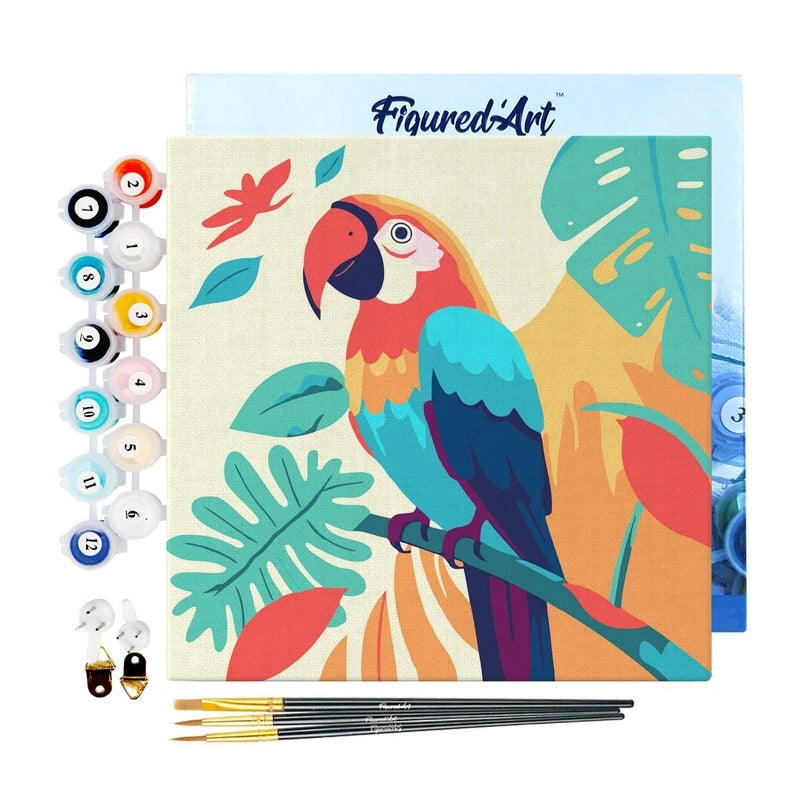 Peinture par numéros Perroquet Tropical