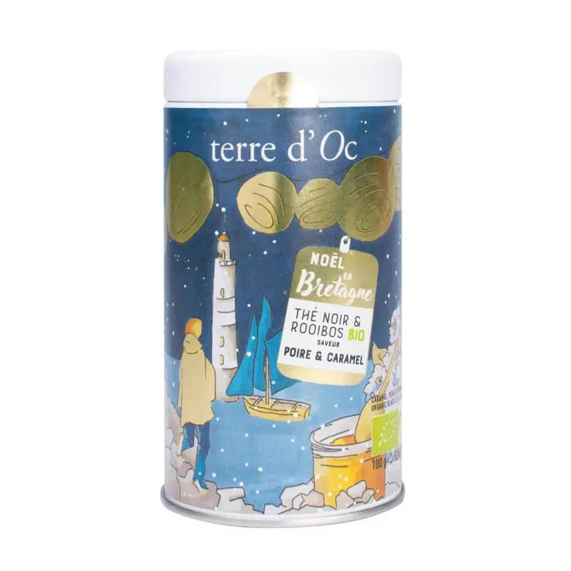 Terre d'Oc - Thé noir BIO - Noël en Bretagne - boîte vrac 100gr
