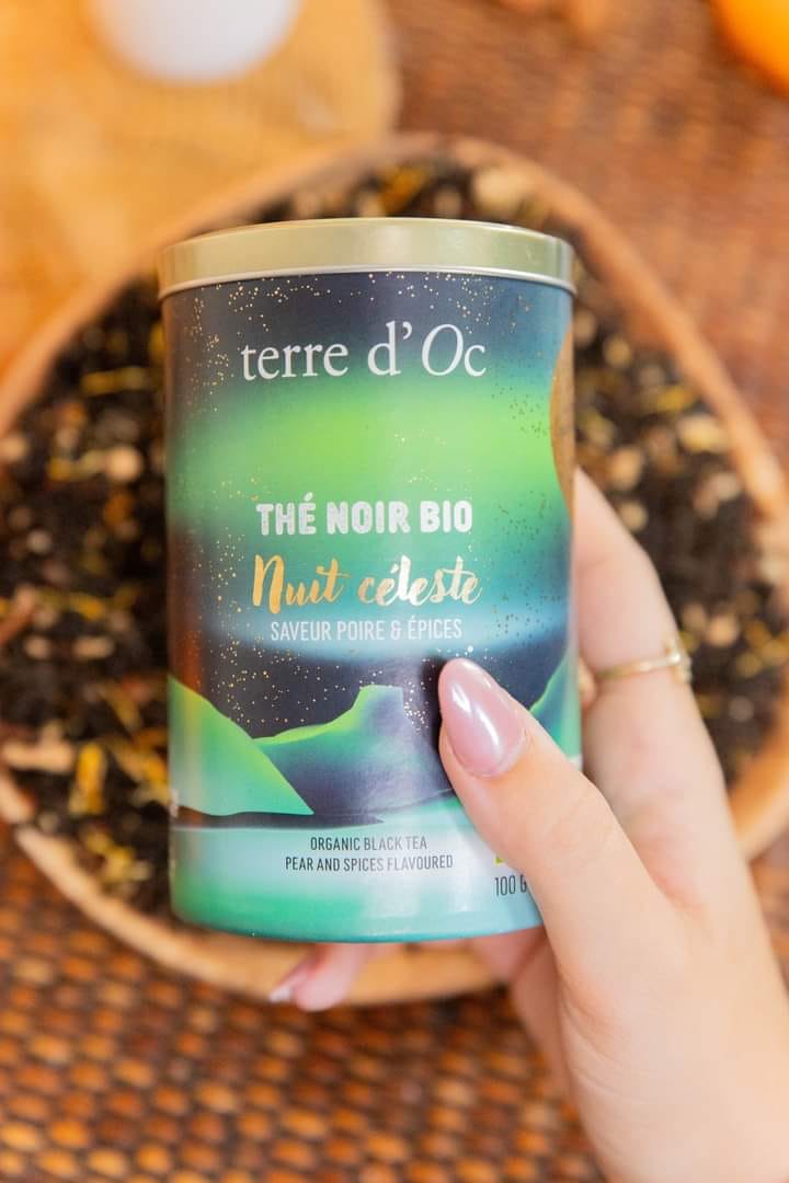 Terre d'Oc - Thé noir BIO - Nuit Céleste - boîte vrac 100gr (DDM 10/2025)