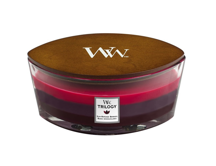Woodwick Ellipse Trilogy Sun-Ripened Berries (Baies Ensoleillées) 453gr