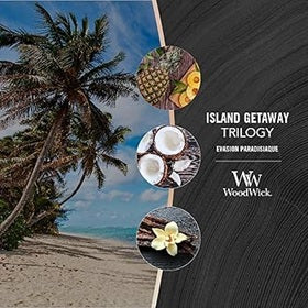 Woodwick Medium Trilogy Island Getaway (Évasion Paradisiaque) 275gr