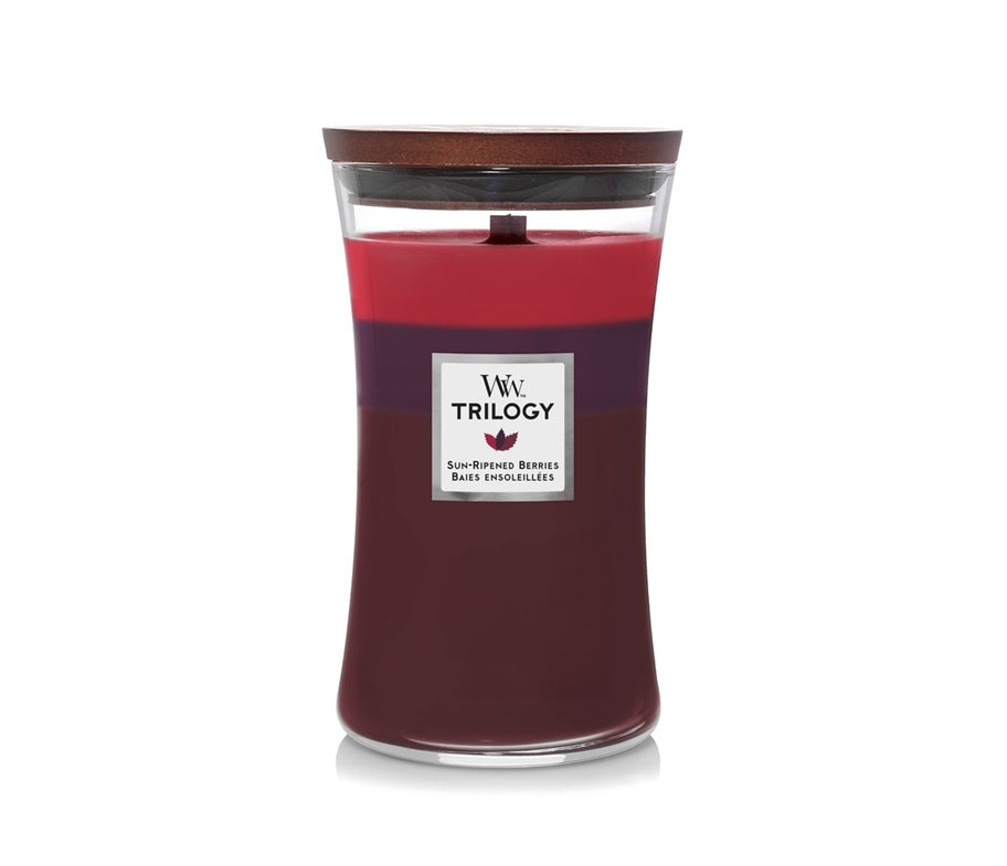 Woodwick Large Trilogy Sun-Ripened Berries (Baies Ensoleillées) 609gr