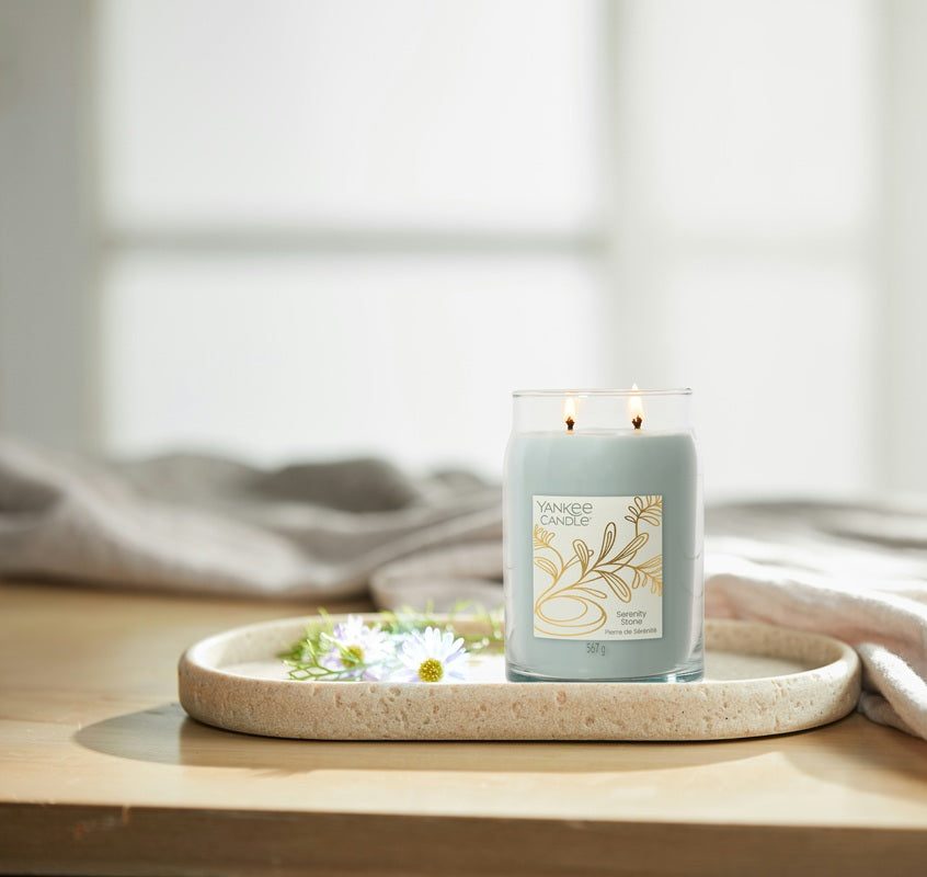 Yankee Candle Serenity Stone 567gr - Large Signature à 2 mèches