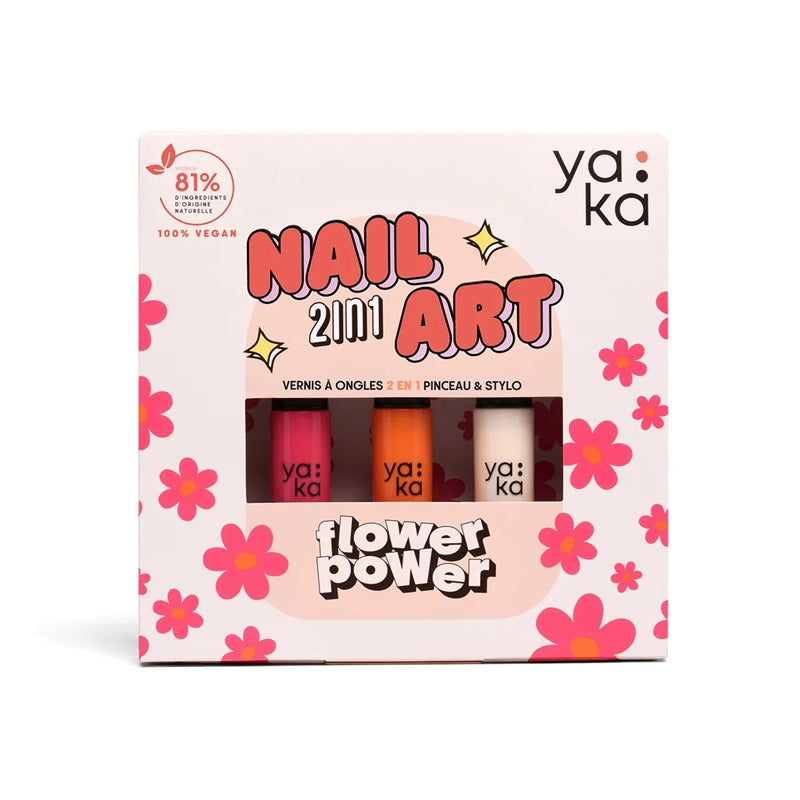 YAKA - Coffret 3 vernis - Flower Power