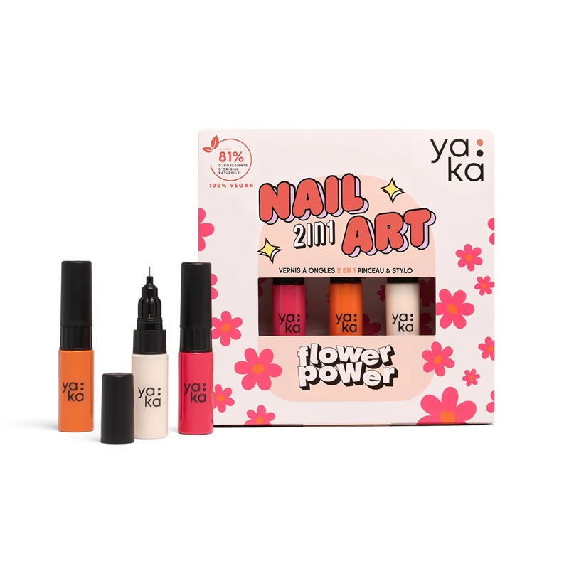 YAKA - Coffret 3 vernis - Flower Power