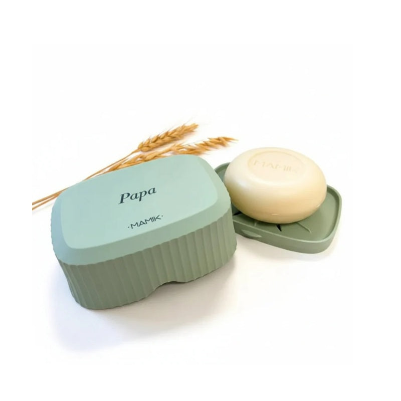 Boîte à savons - Papa - Vert Tilleul