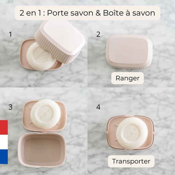 Boîte à savons - Maman Chérie - Rose Poudré