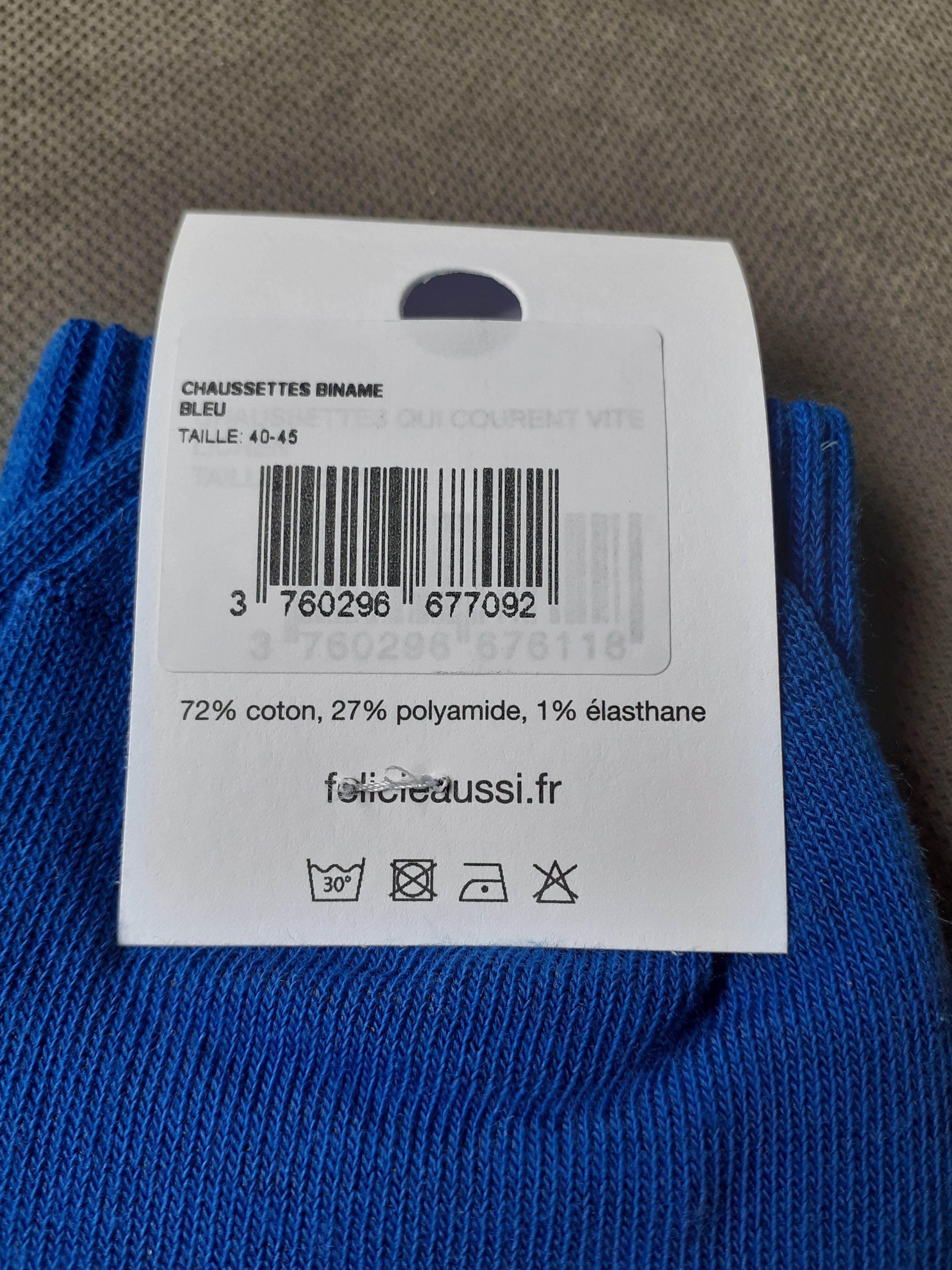 Chaussettes - BINAME - bleu 40/45