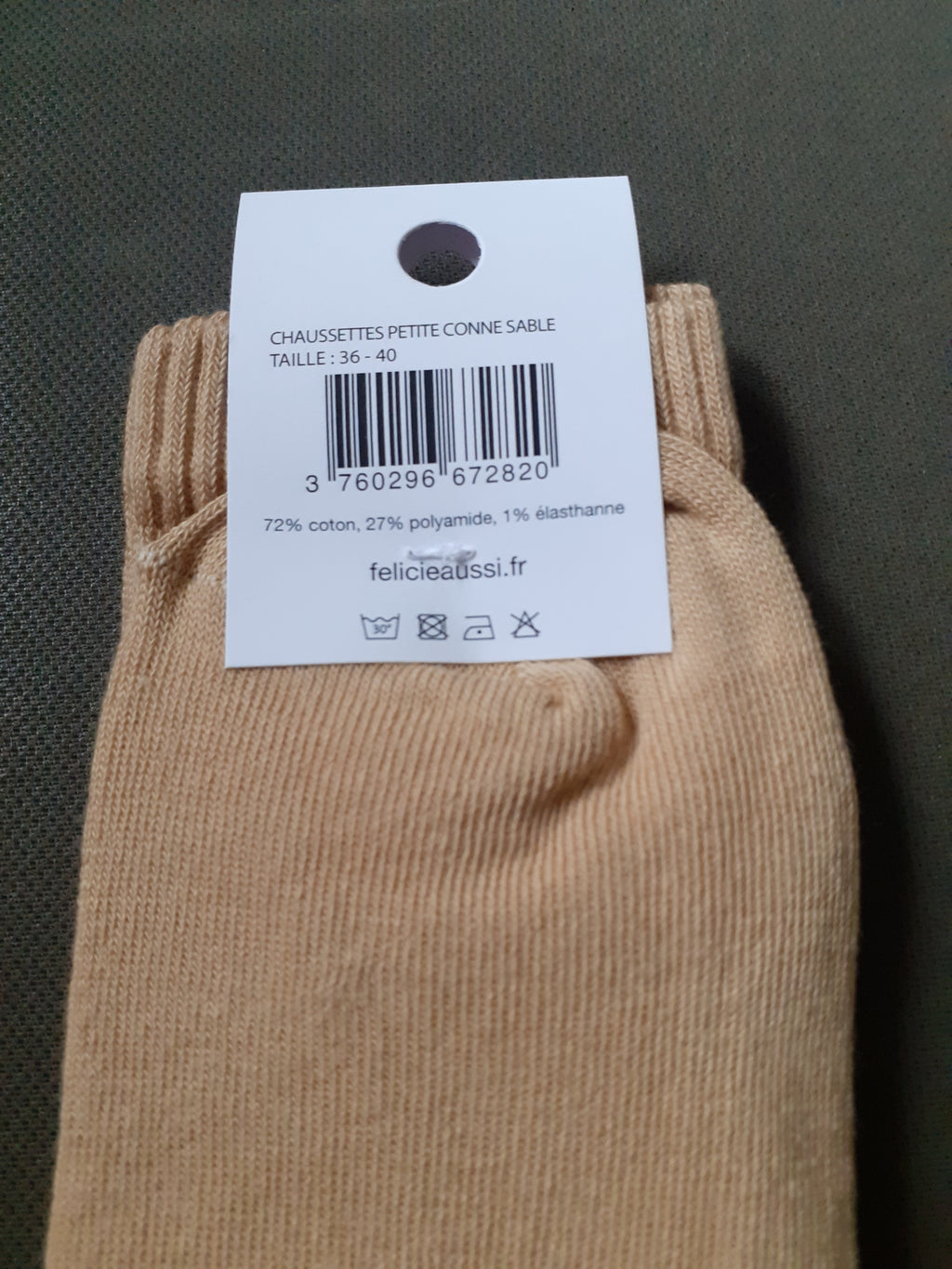 Socks - LITTLE CON - sand 36/40