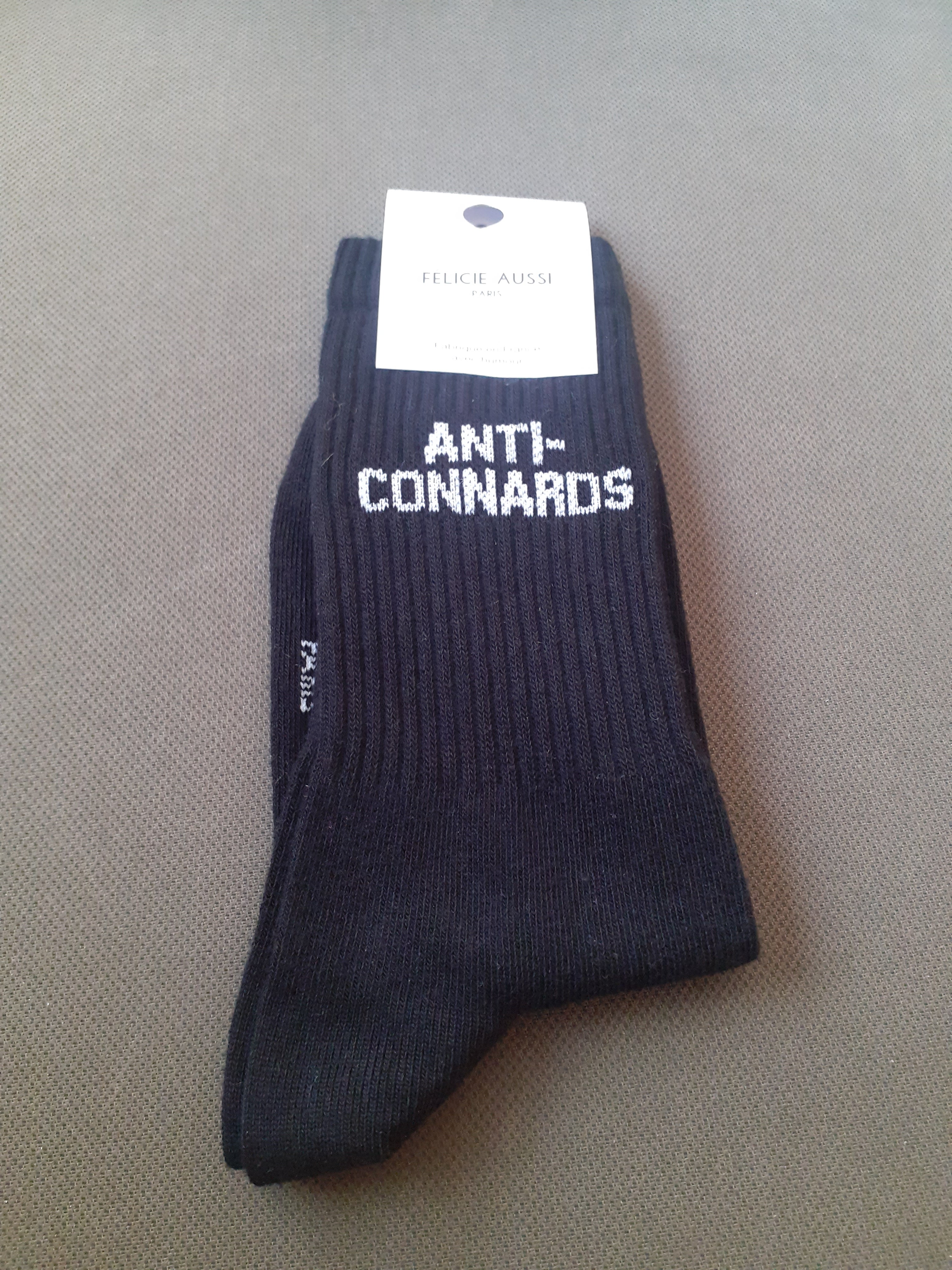 Chaussettes - ANTI-CONNARD - noire 36/40