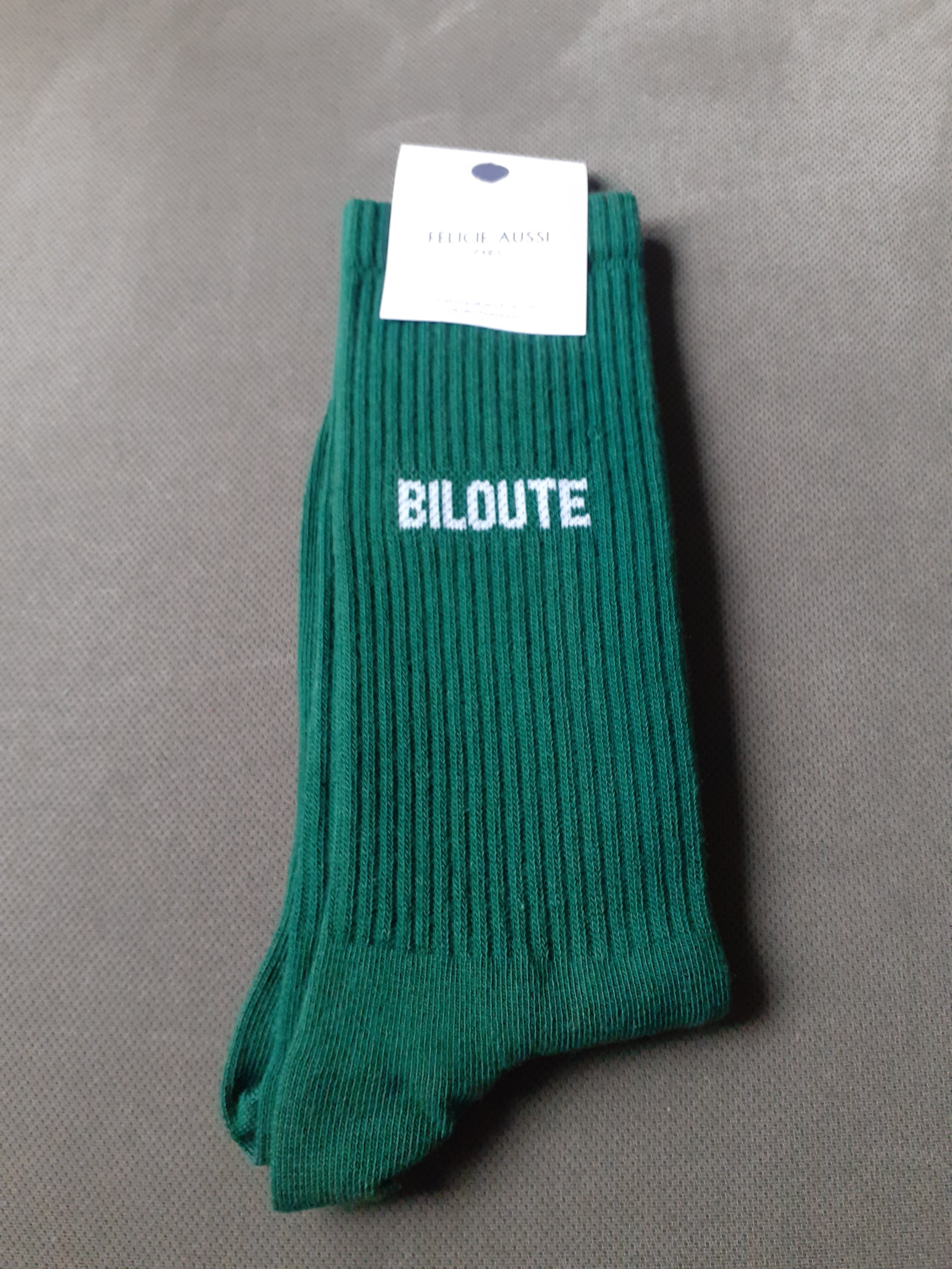 Chaussettes - BILOUTE - vert foncé 40/45