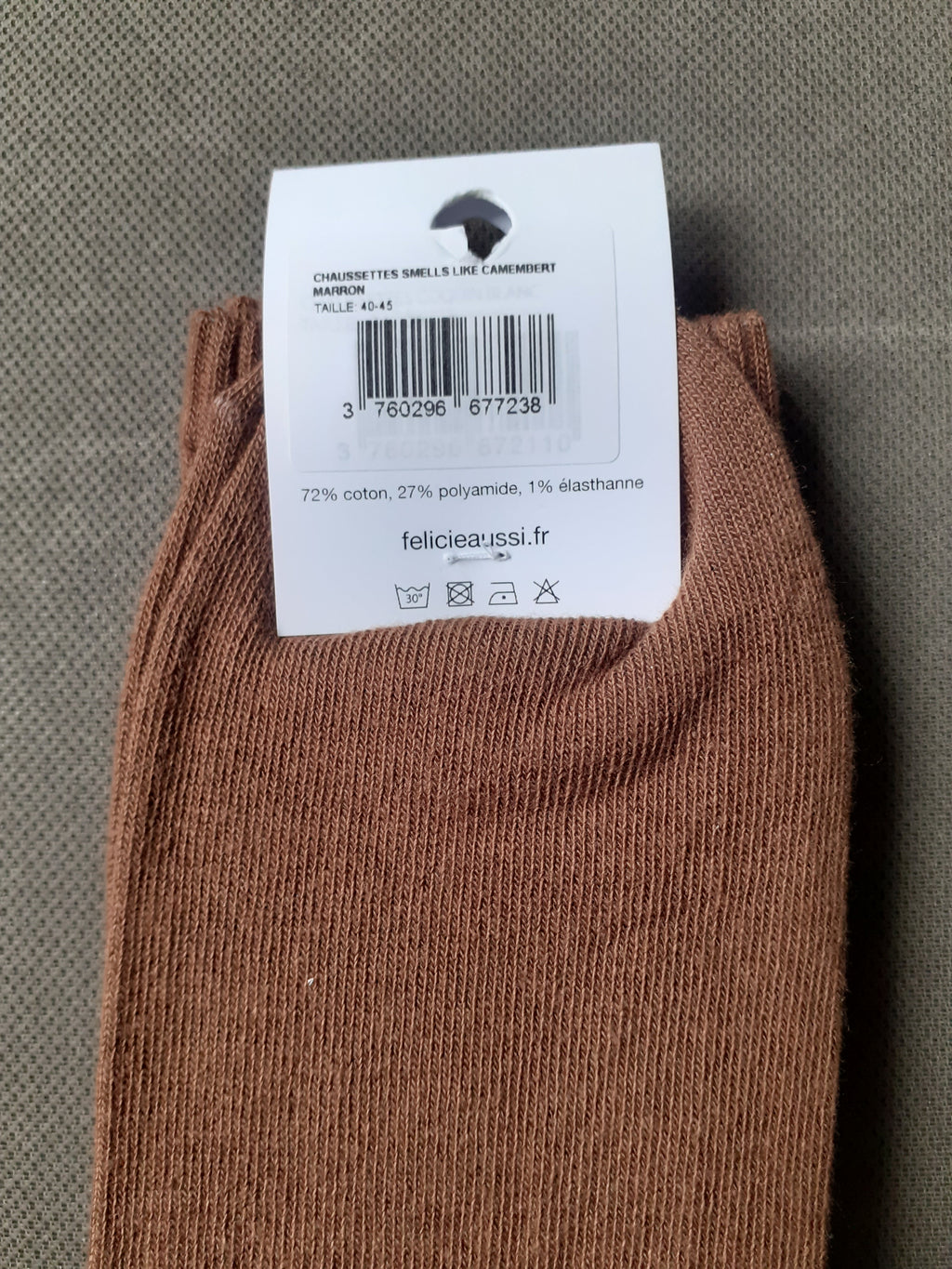 Socks - Smells Like CAMEMBERT - brown 40/45