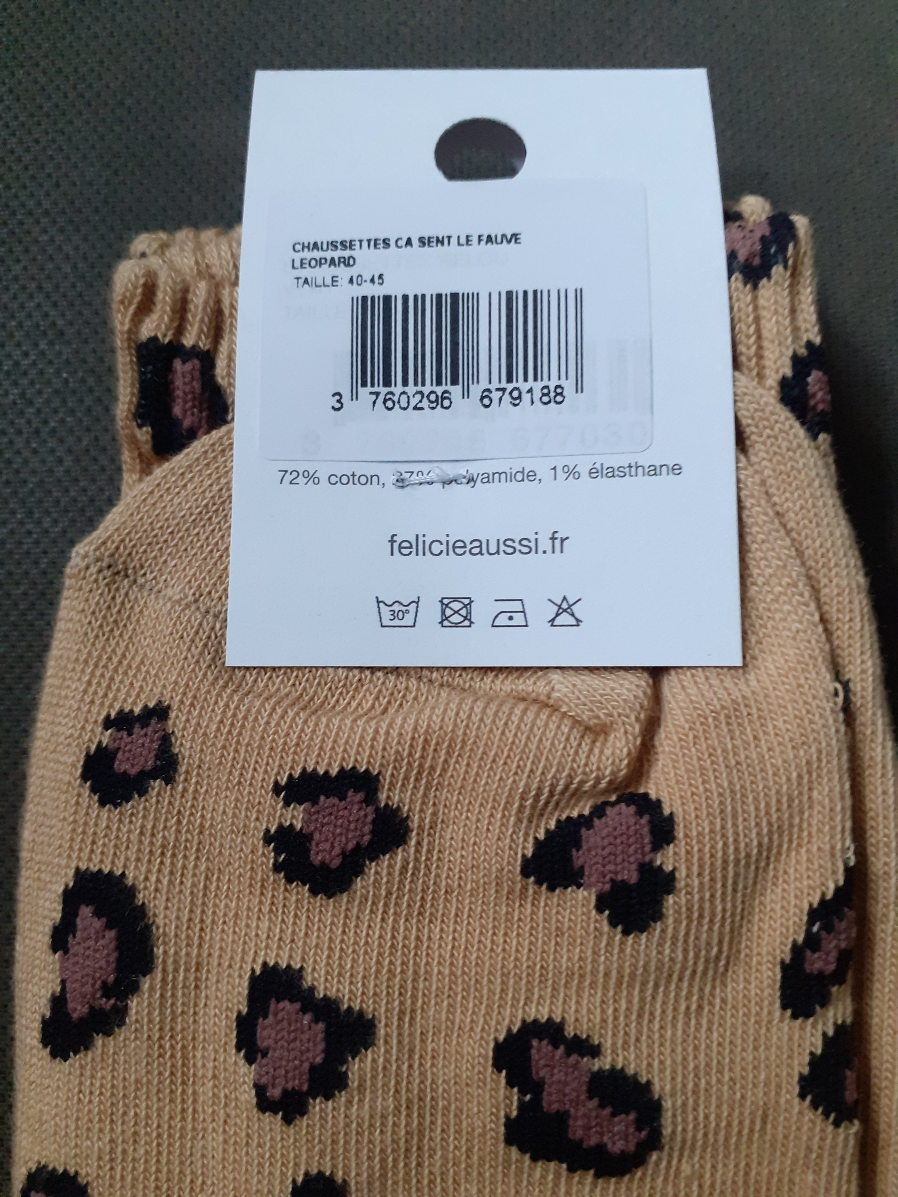 Chaussettes - Ça sent le Fauve - léopard 40/45