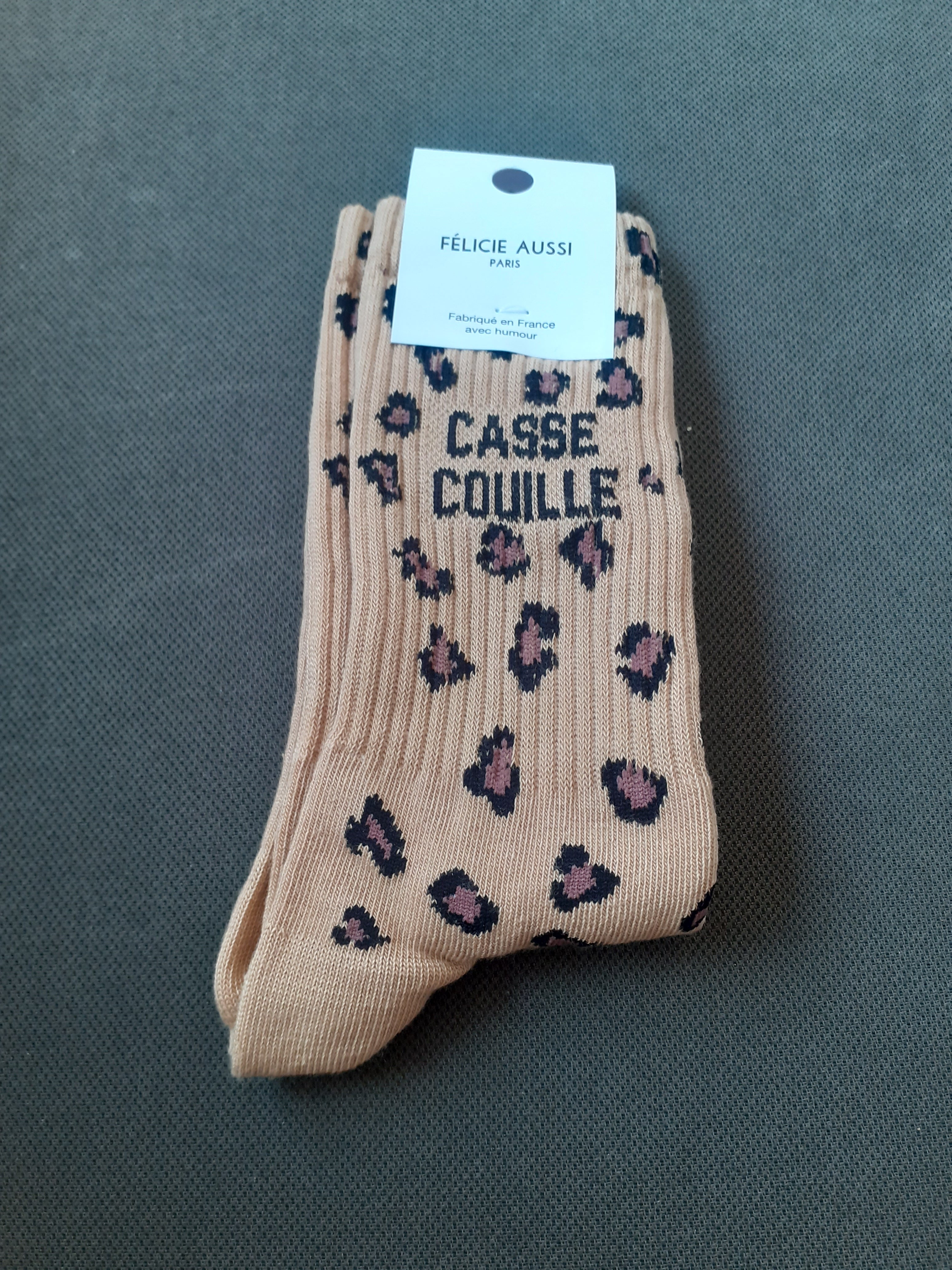 Chaussettes - CASSE COUILLE - léopard 36/40