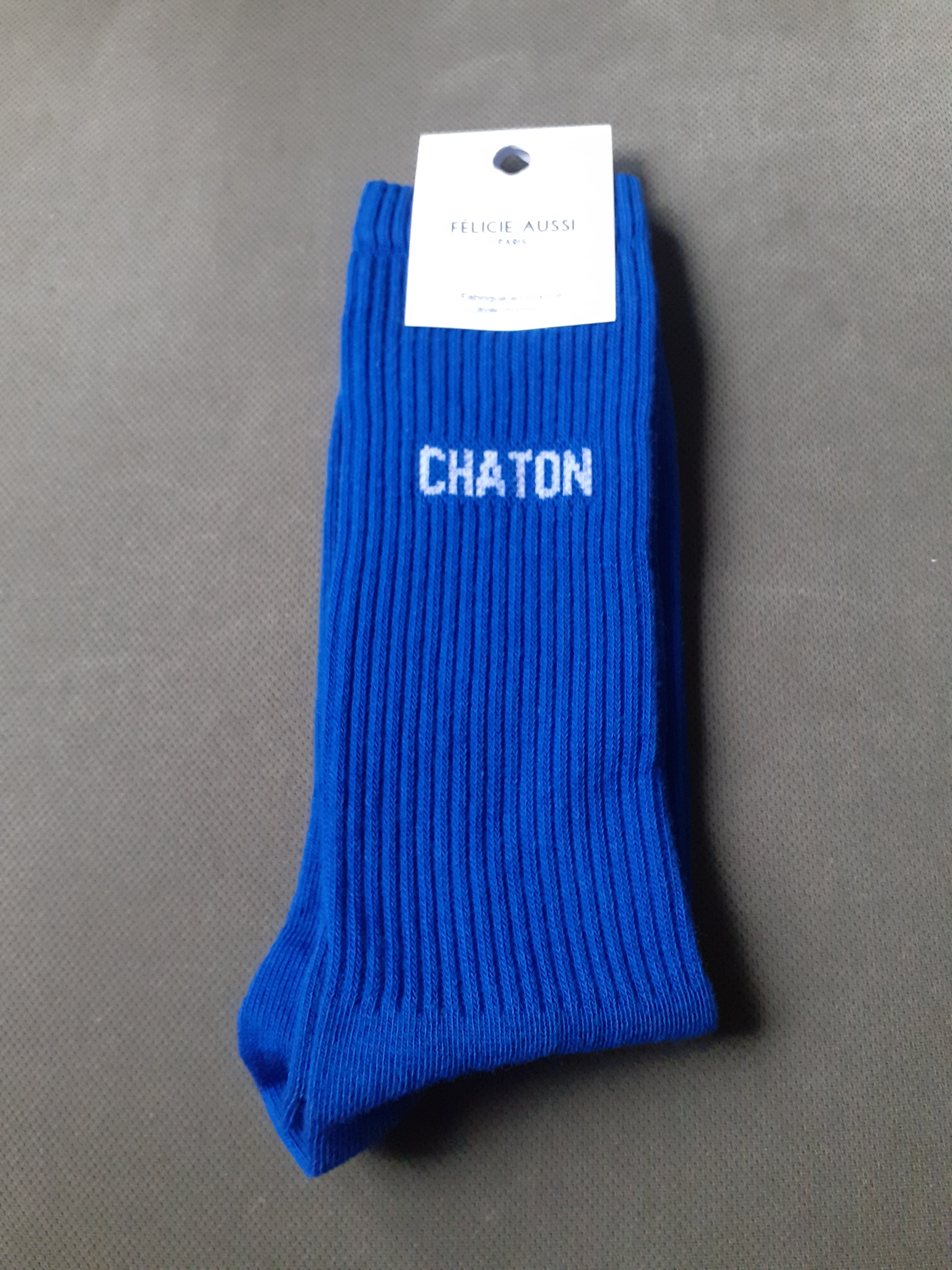 Chaussettes - CHATON - bleu 40/45