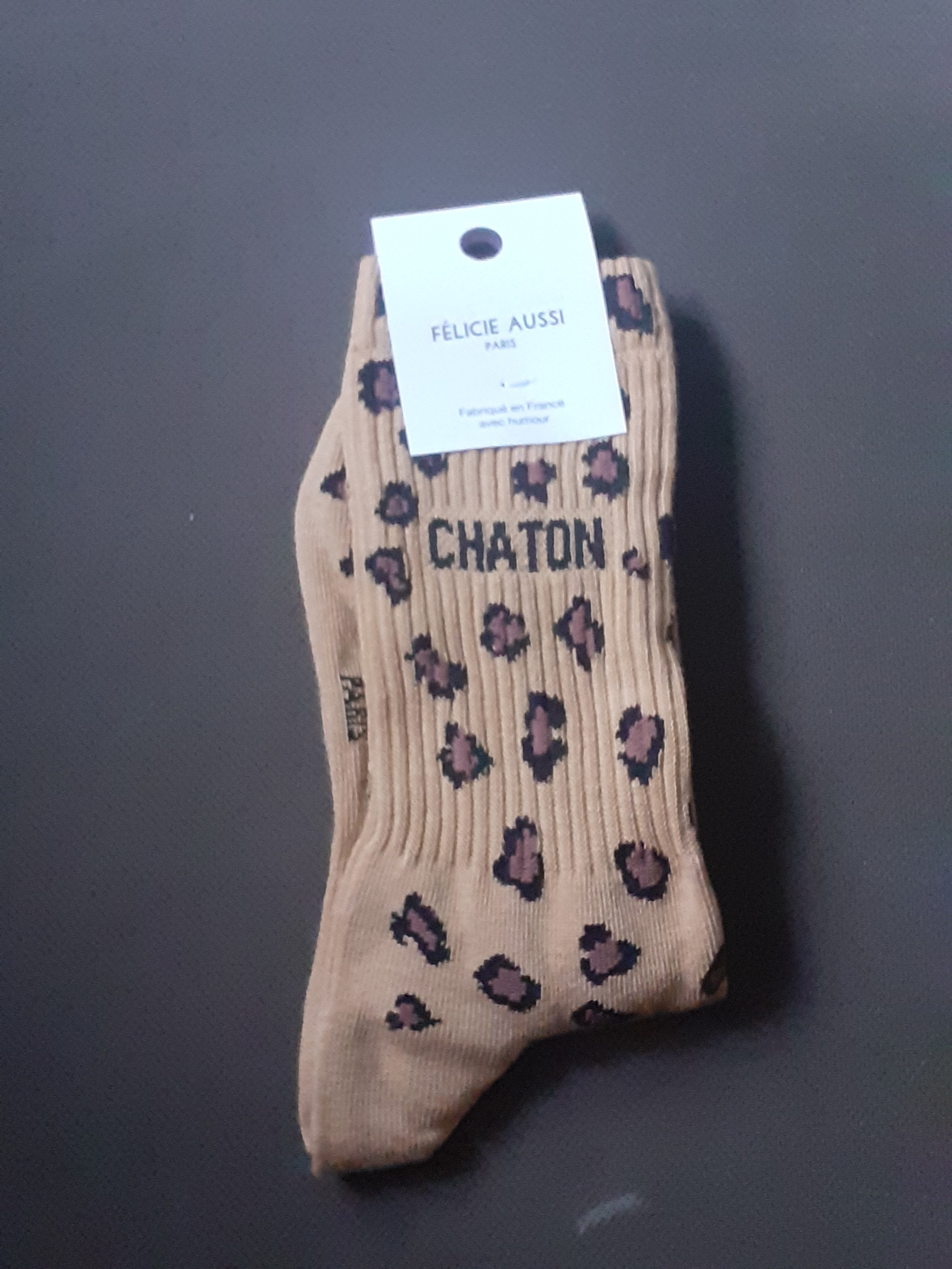 Chaussettes - CHATON - léopard 36/40