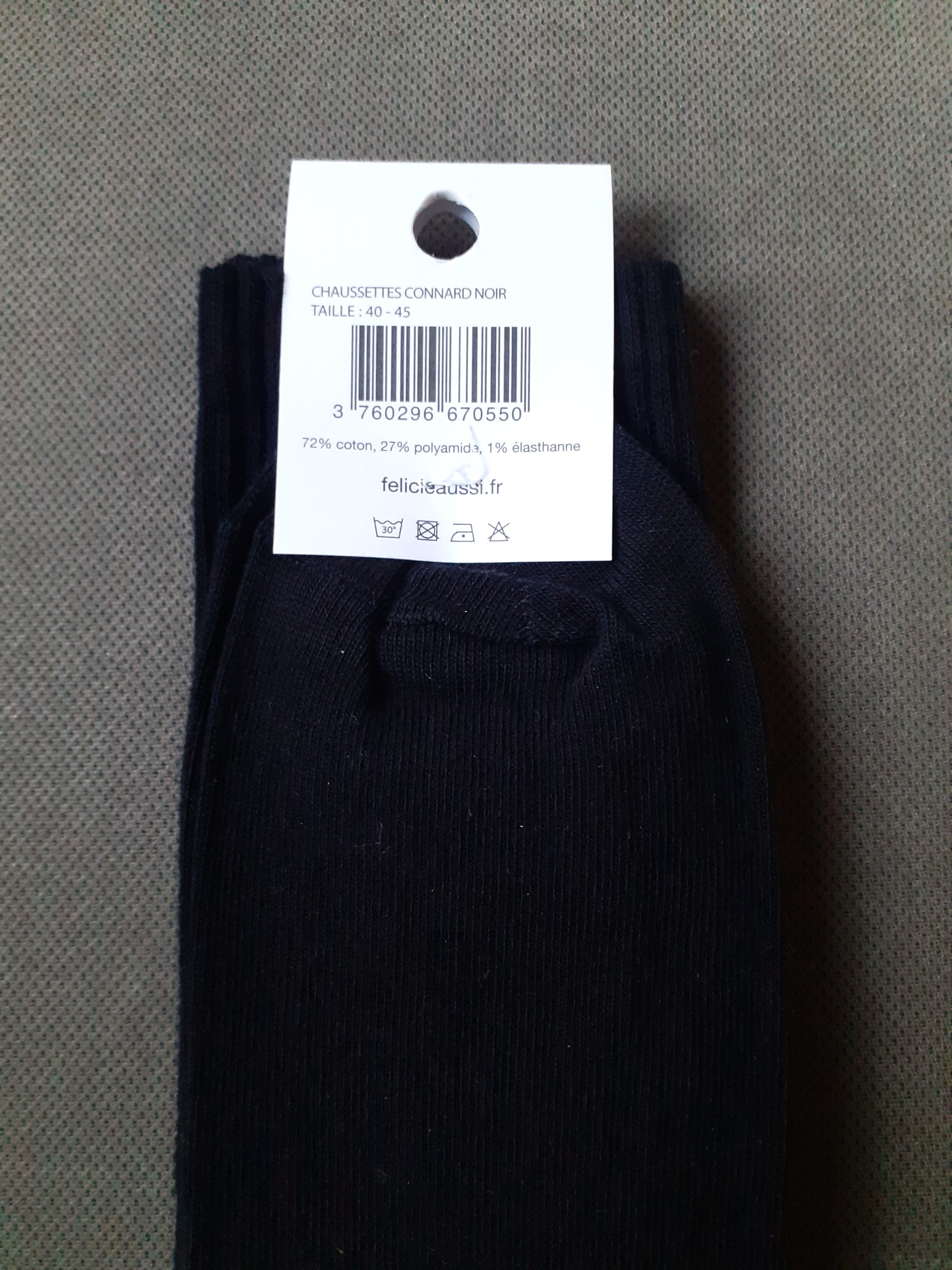 Chaussettes - CONNARD - noire 40/45