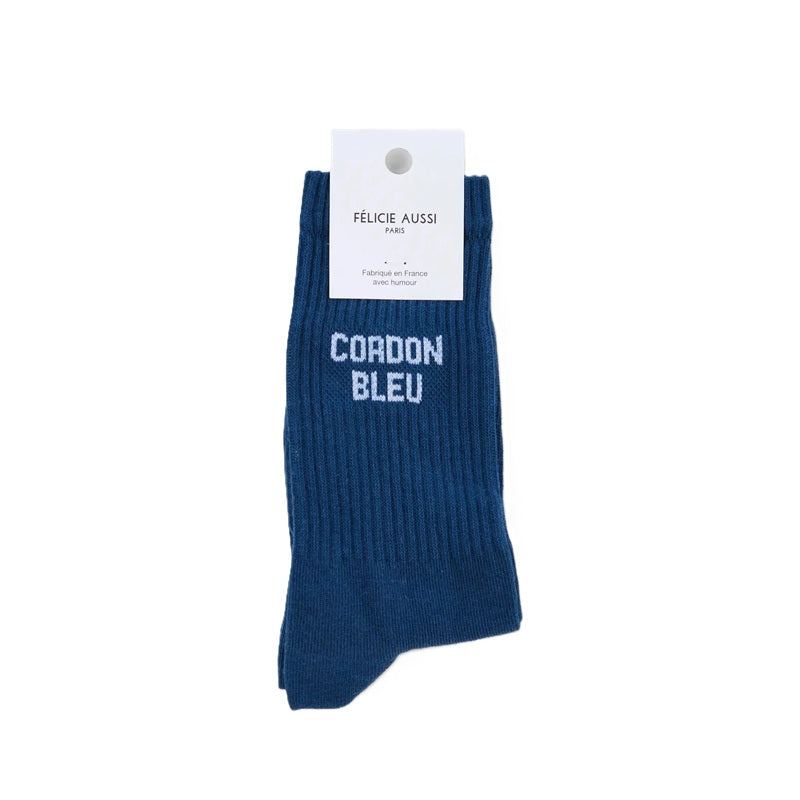Félicie Aussi chaussettes Cordon bleu 40-45