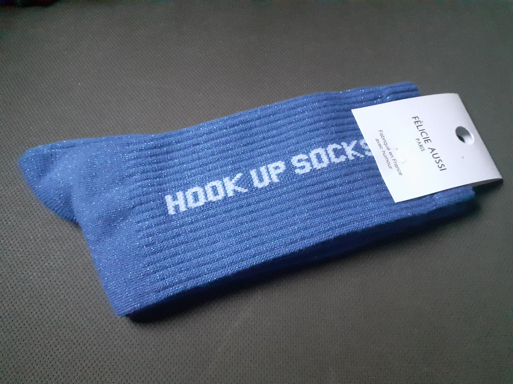 Sequined socks - Hook Up Socks - blue 36/40