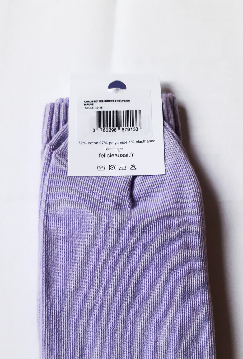 Chaussettes - Imbécile Heureux - lilas 40/45