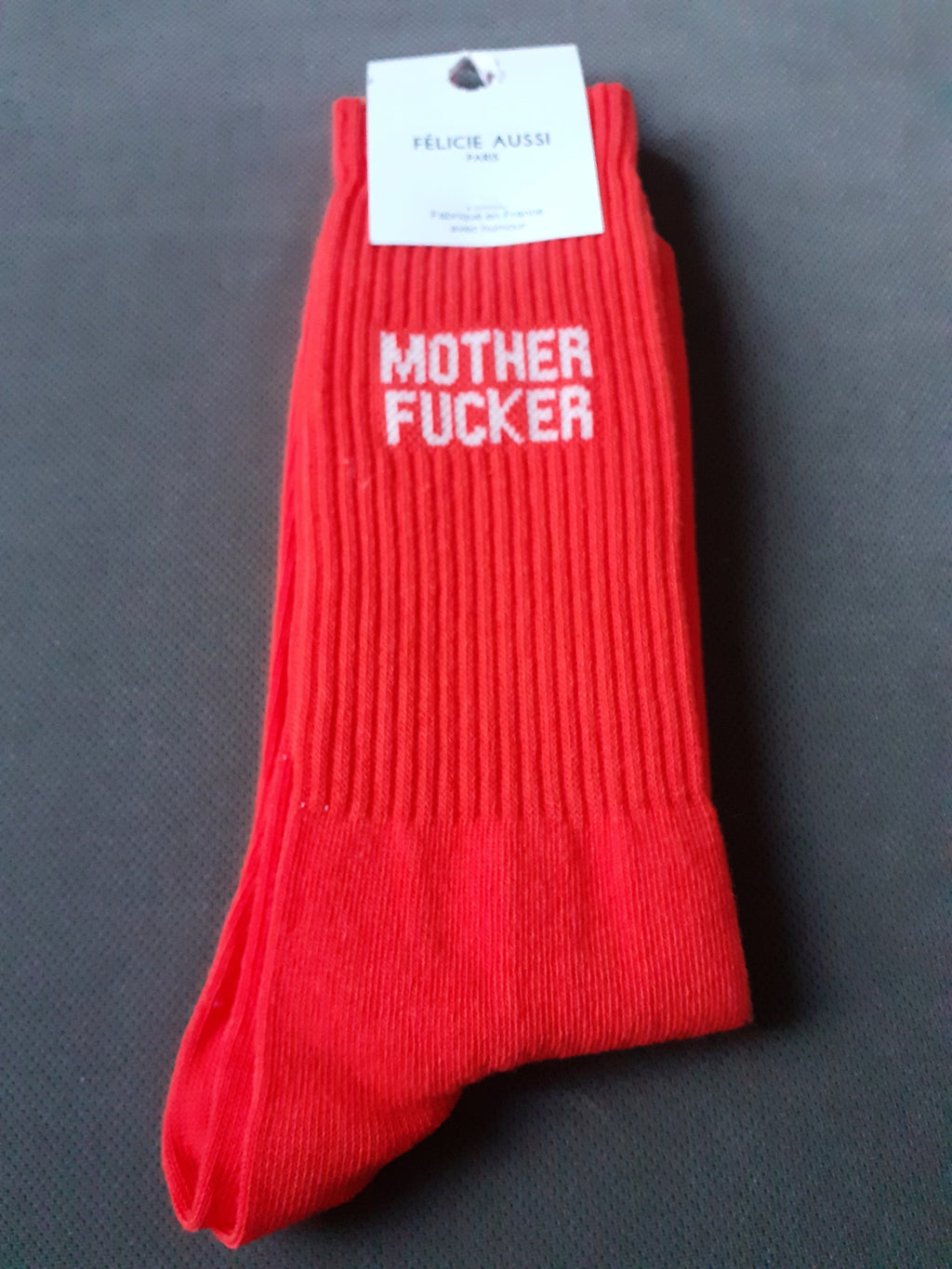 Chaussettes - Mother Fucker - orange 40/45