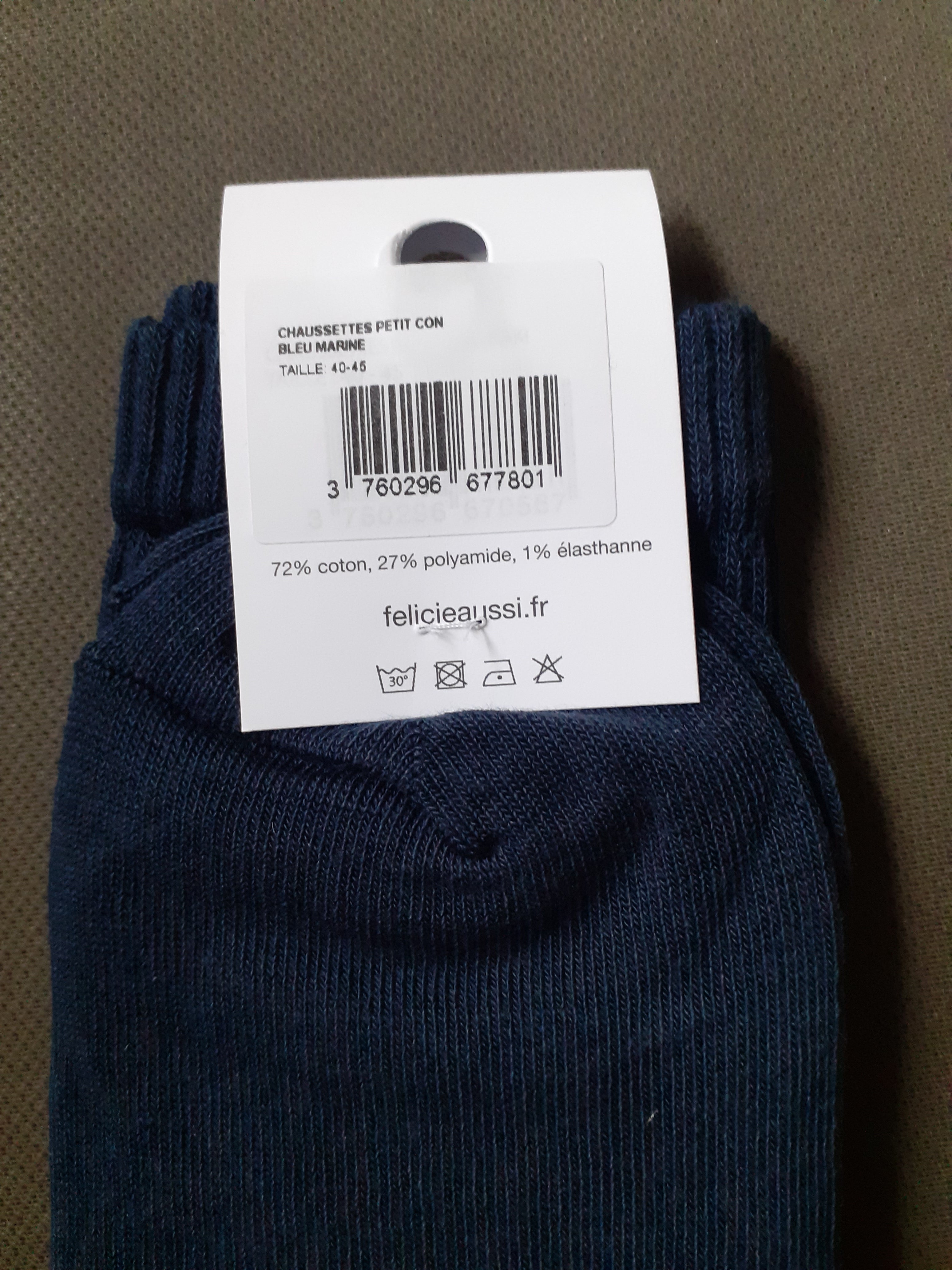 Chaussettes - PETIT CON - bleu marine 40/45