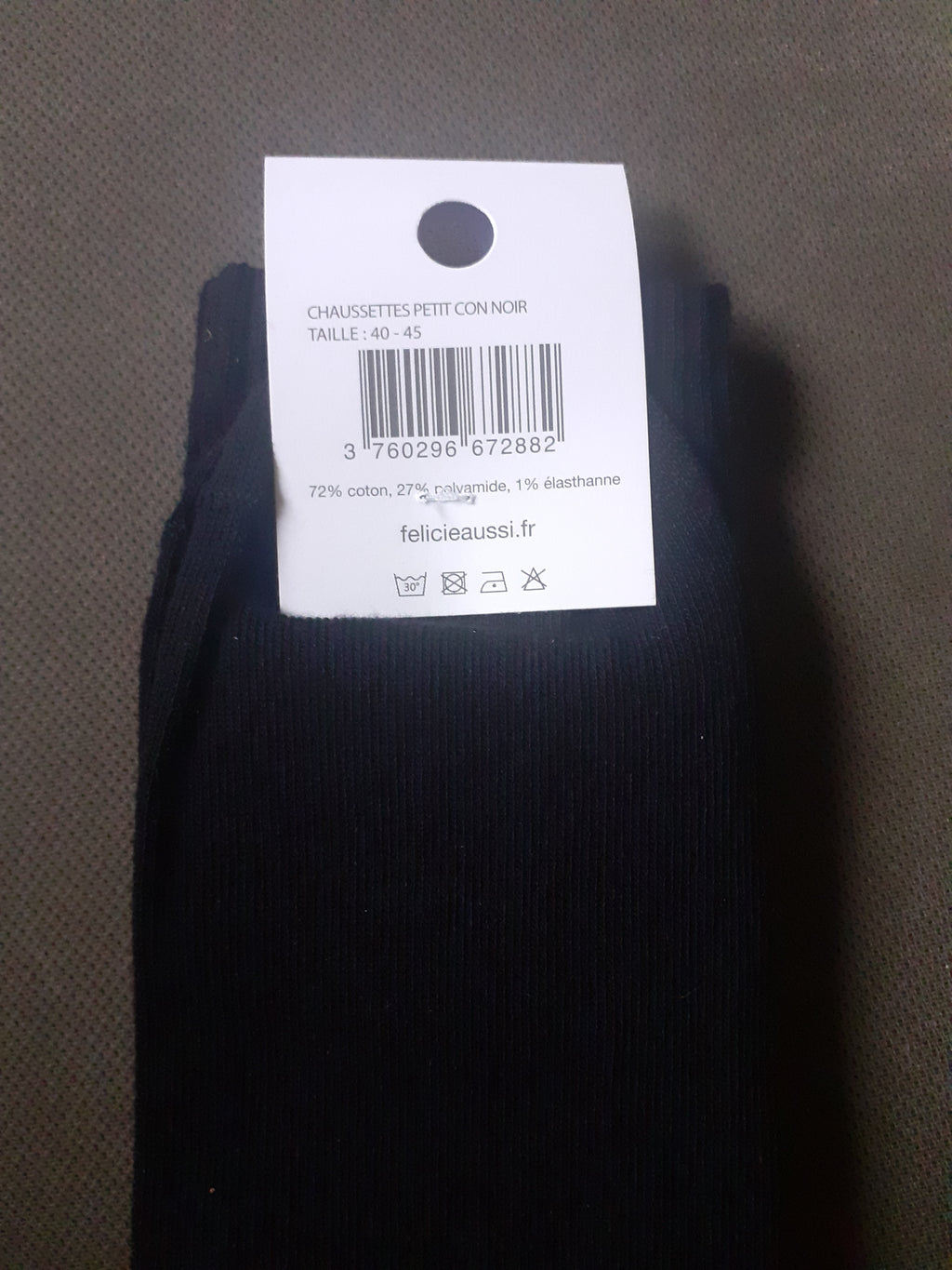 Socks - PETIT CON - black 40/45