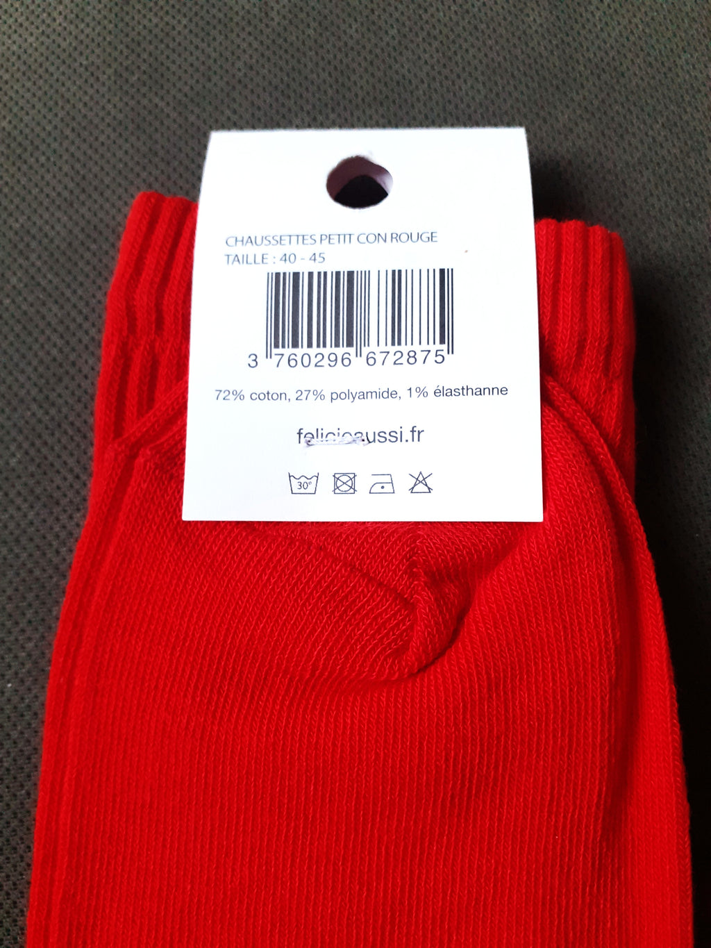 Socks - PETIT CON - red 40/45