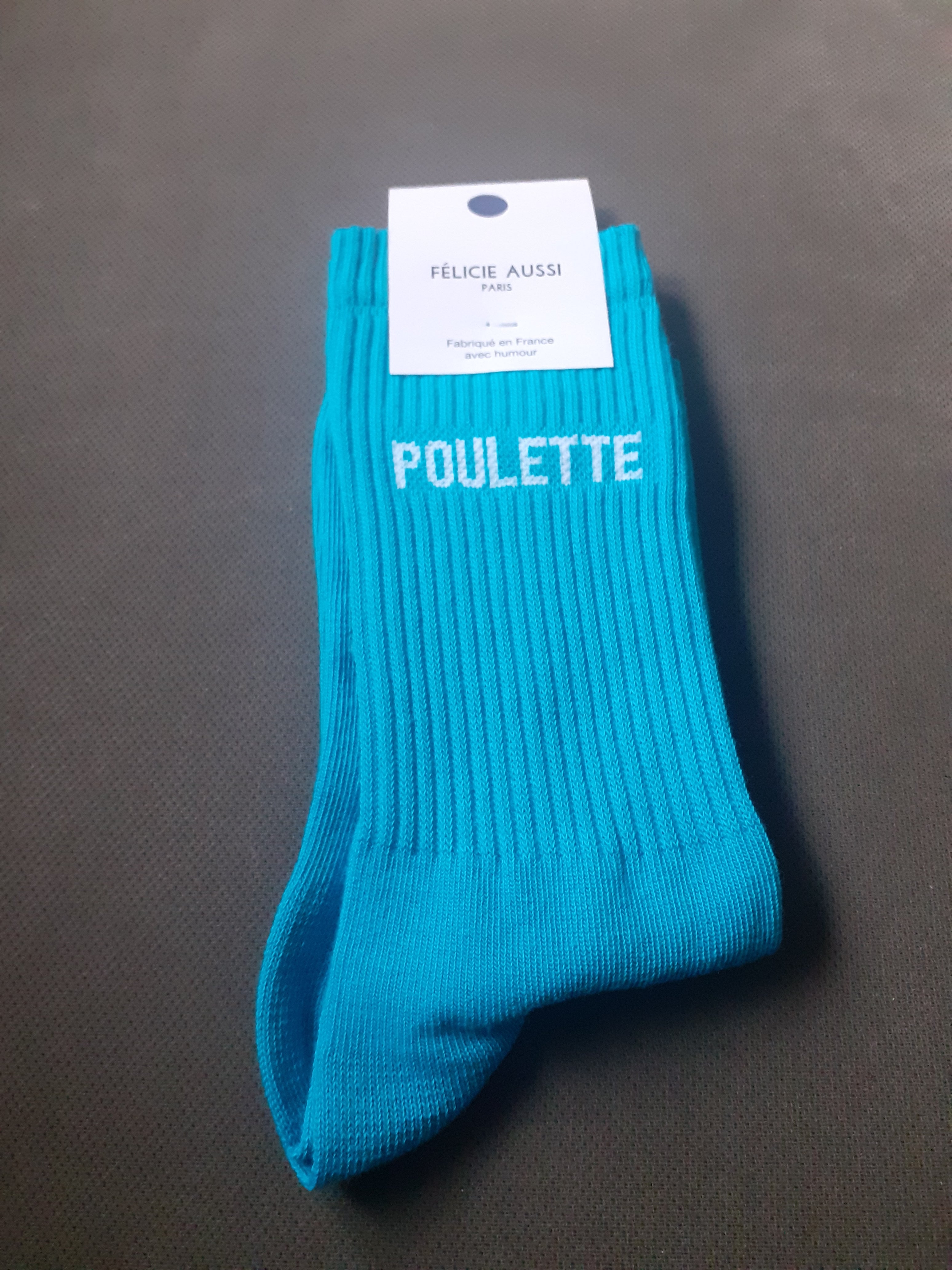 Chaussettes - POULETTE - turquoise 36/40