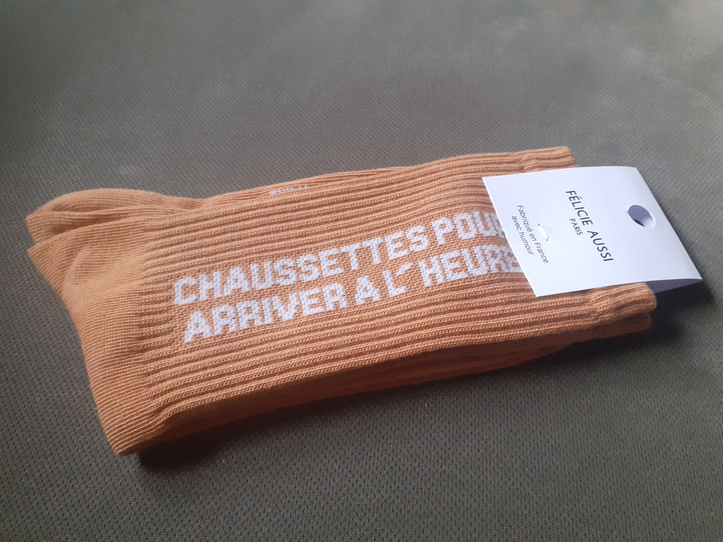 Socks - TO ARRIVE ON TIME - caramel 36/40