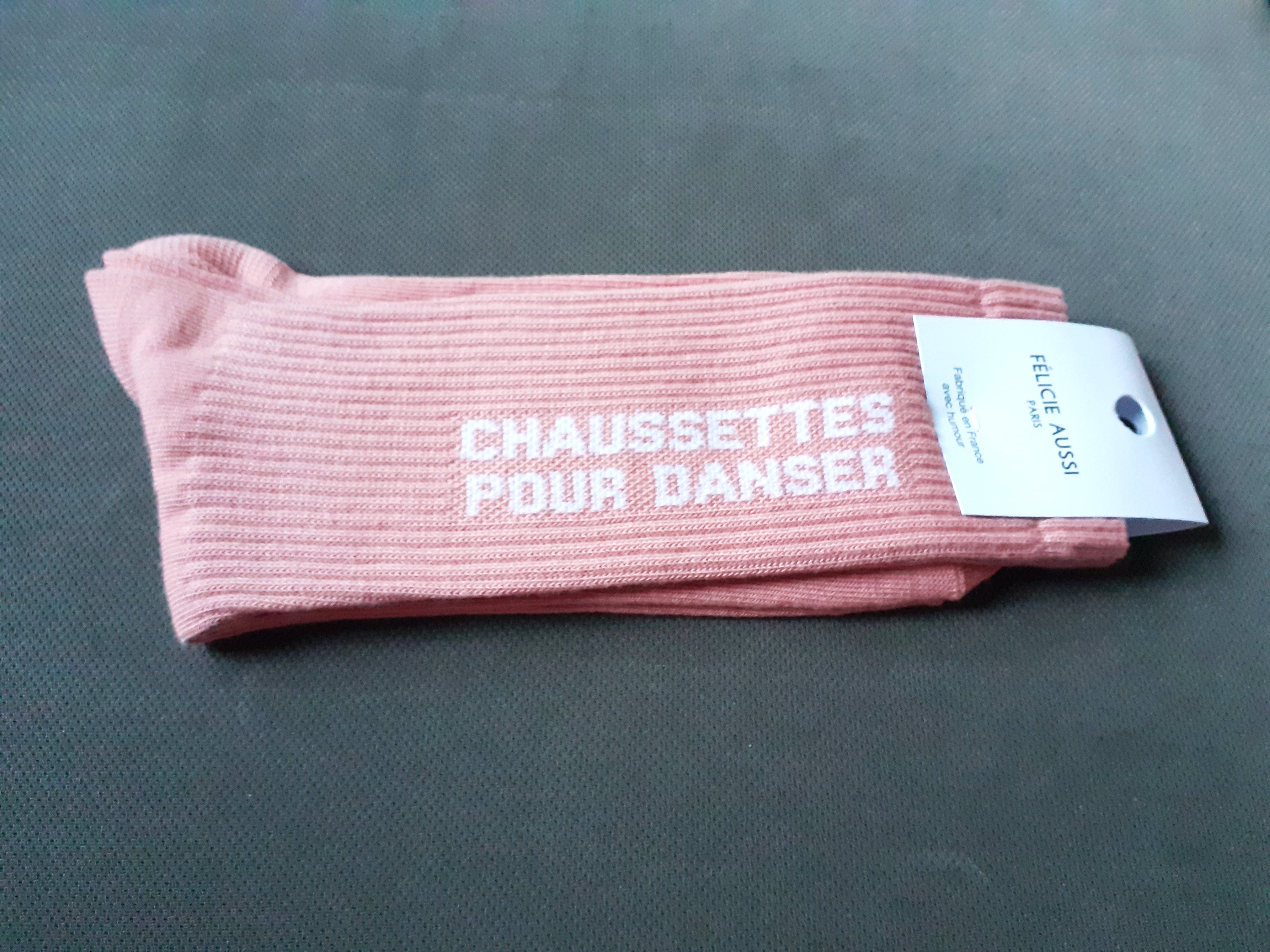 Chaussettes - POUR DANSER - vieux rose 40/45