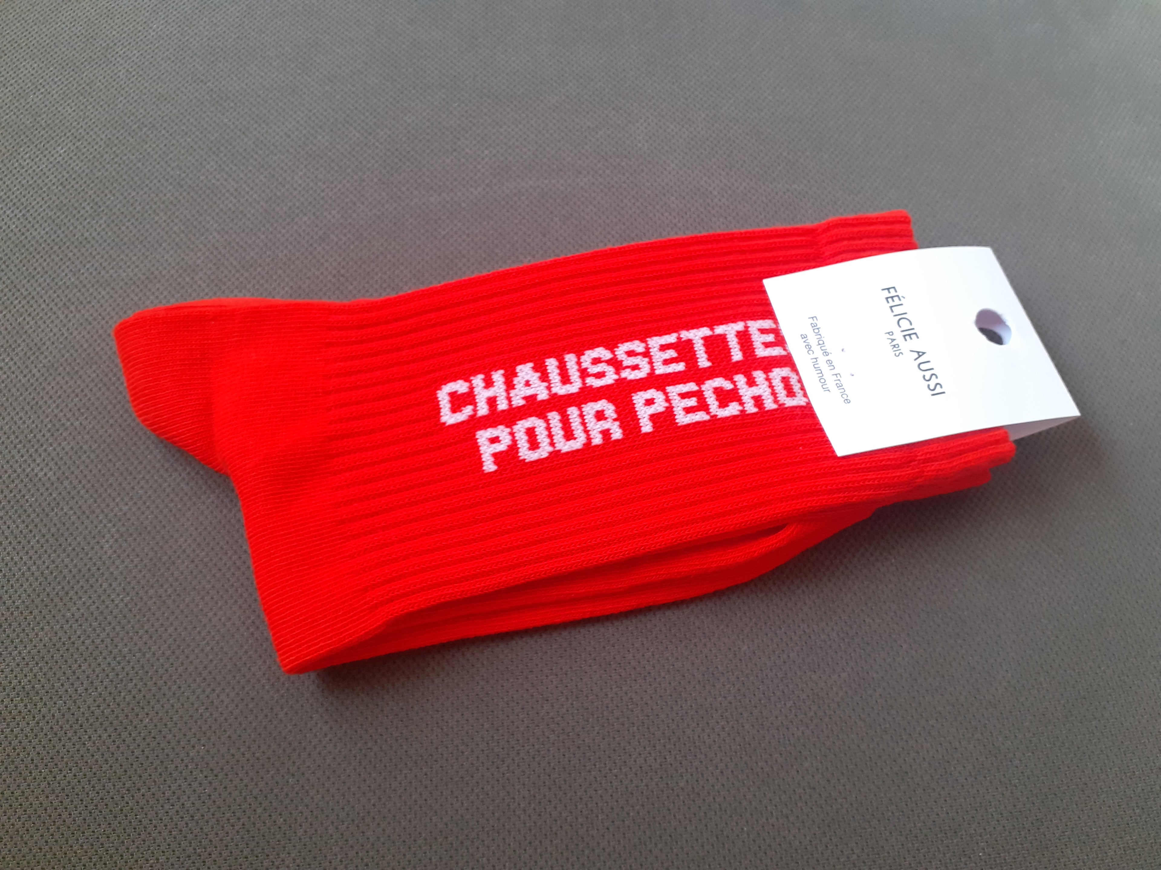 Chaussettes - PECHO - rouge 36/40