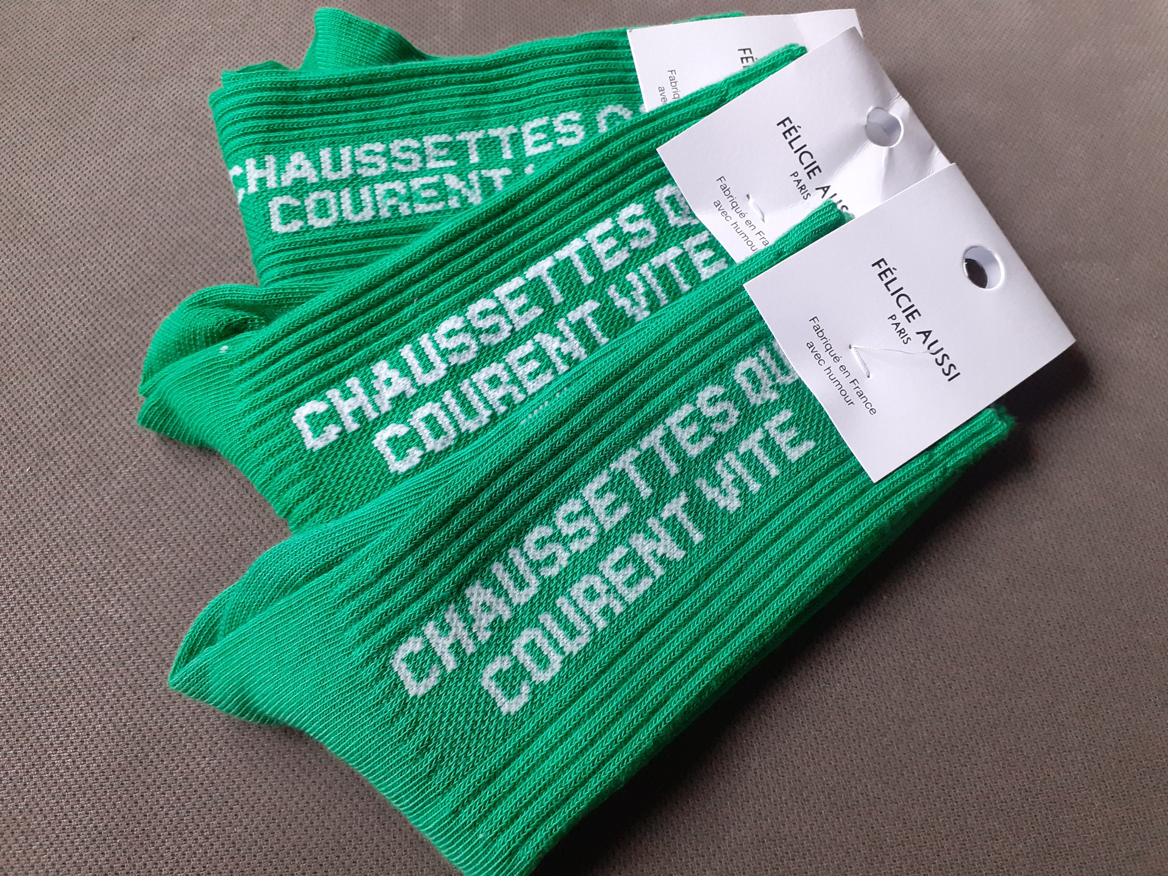 Kids Glitter Socks - Who Run Fast - green (3 sizes)