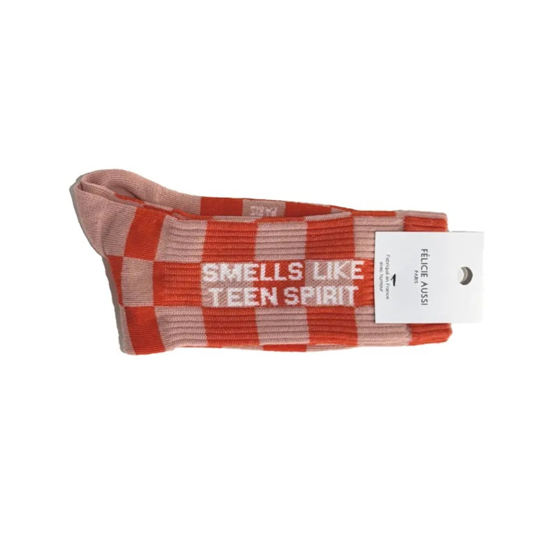 Félicie Aussi - Chaussettes - Smells Like Teen Spirit - damier 36/40