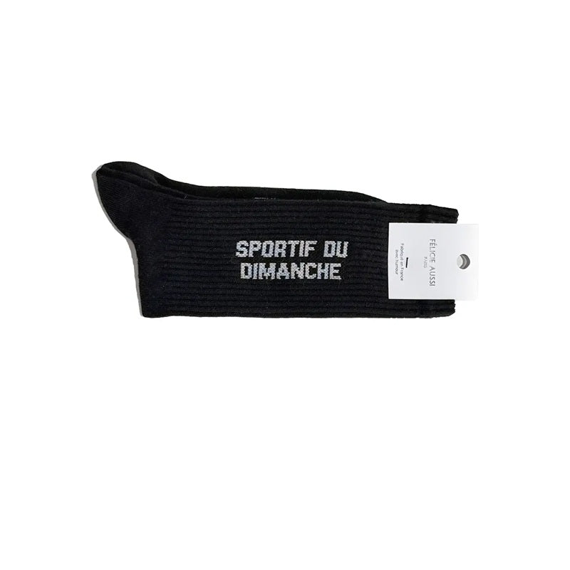 Félicie Aussi - Chaussettes - Sportif du Dimanche - noire 40/45