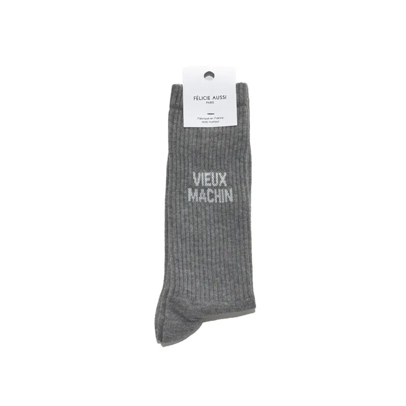 Félice Aussi chaussettes Vieux Machin gris