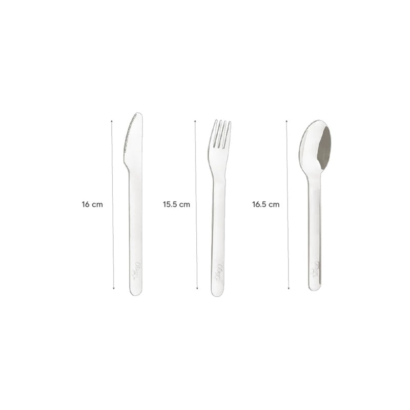 Citron - Couverts inox (étui silicone) - Cherry
