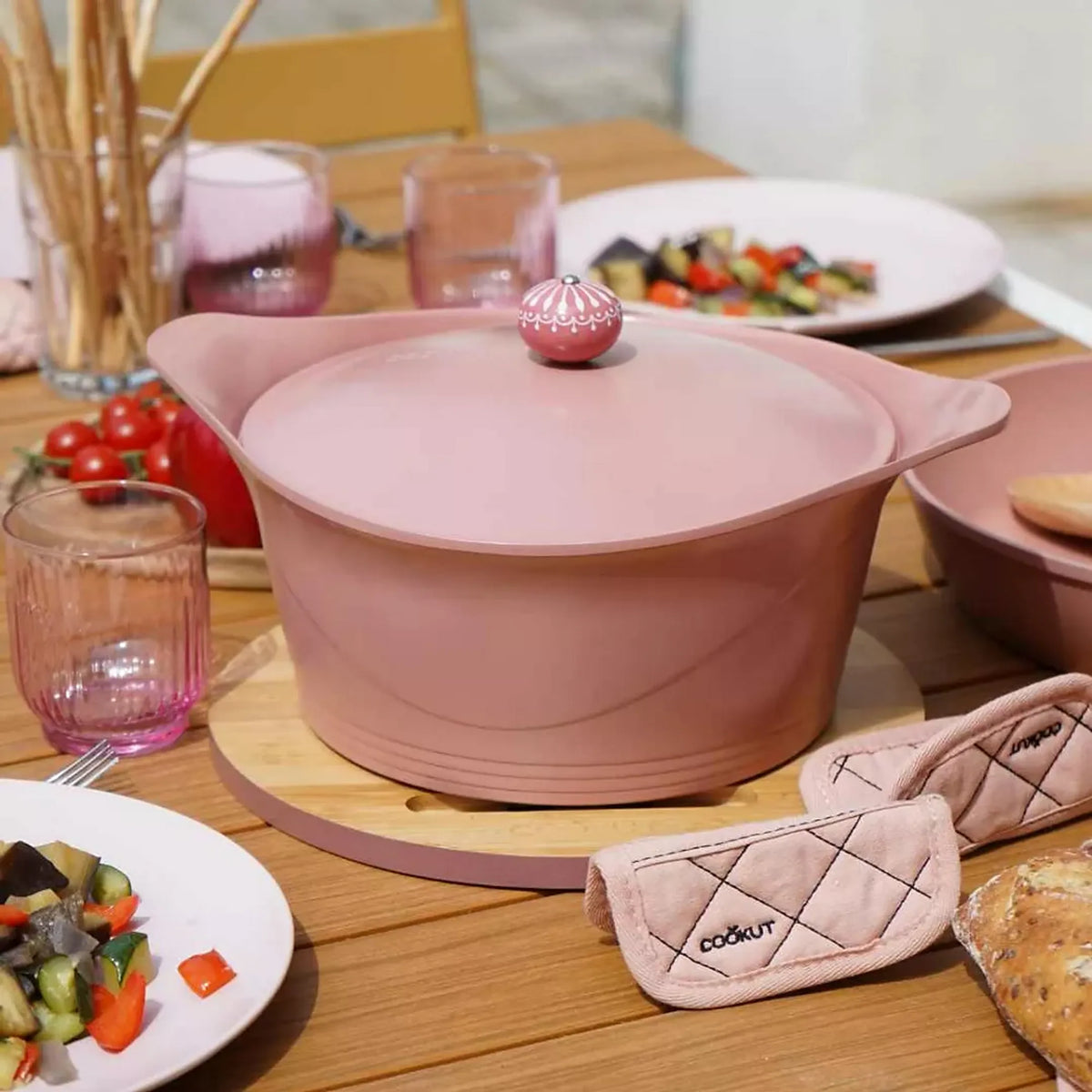 Cookut Cocotte 24cm Rose Guimauve
