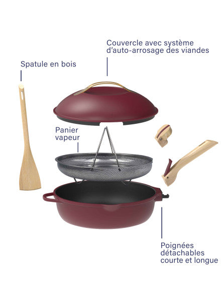 La FABULEUSE poêle – 24cm – Rubis