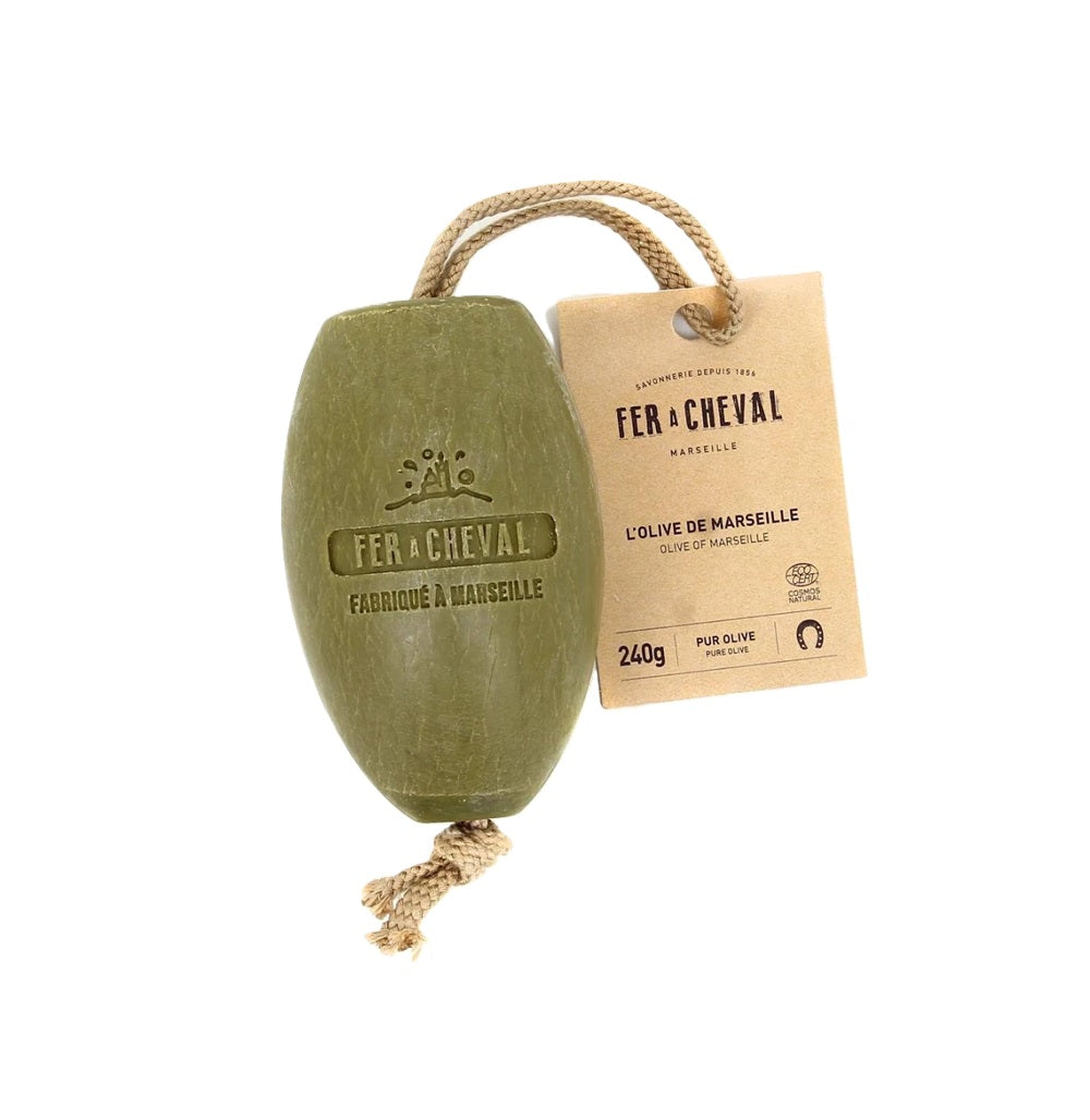 Fer à Cheval - Savon de Marseille - Olive 240gr avec corde